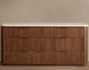 Meubles de chambre à coucher de <span class=keywords><strong>style</strong></span> américain moderne de haute qualité, personnalisables en couleur, avec dessus en marbre, <span class=keywords><strong>commode</strong></span> à 6 tiroirs en chêne - Product Image 4