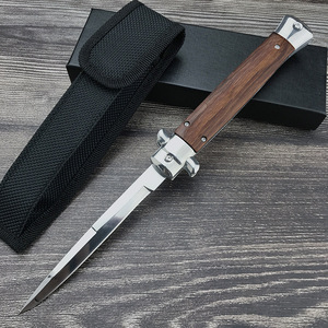 Bán buôn Chất lượng cao 11-inch AKC Mafia ngoài trời gấp dao, 440 lưỡi đơn lưỡi dao sắc nét cho sự sống còn hoang dã - Product Image 5