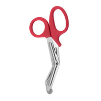 Ciseaux à pansements multifonctionnels en acier inoxydable portables pour l'extérieur avec logo personnalisé 14,5 cm
