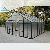Serres de jardin en polycarbonate résistantes aux intempéries et aux UV avec ventilation pour la culture des plantes
