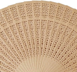 Ventilador de mano de madera personalizado de bambú y sándalo, tallado a medida, recuerdos para invitados de boda, venta al por mayor, gran éxito de ventas - Product Image 6