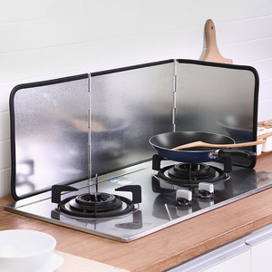 Cuisinière à gaz déflecteur d'huile en feuille d'aluminium, cuisine <span class=keywords><strong>lavable</strong></span>, sauté, éclaboussures d'huile, plaque d'huile d'isolation de fumée - Product Image 2