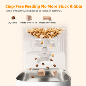 เครื่องให้อาหารสัตว์เลี้ยงอัตโนมัติ OEM 4L 7L Tuya Wifi พร้อมตัวตั้งเวลา สำหรับแมว <span class=keywords><strong>สุนัข</strong></span>  ทำความสะอาดง่าย - Product Image 4