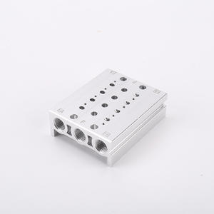 Collecteurs de base de vanne solénoïde en alliage d'aluminium série SY3120 SY5120 SY7120, pneumatique, connexion filetée 3120/5120, état d'occasion - Product Image 1