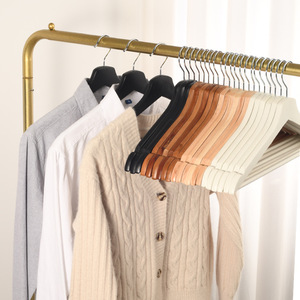 Commercio all'ingrosso di alta qualità di vendita calda testa rotonda naturale marrone appendiabiti in legno per il negozio di abbigliamento - Product Image 3