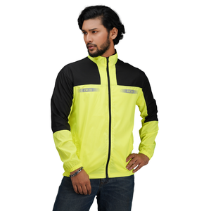 Chaqueta de Ciclismo DCS Turbine de Alta Visibilidad, Manga Larga, Impermeable, Cortavientos, de Nailon, para Ciclismo en Carretera y Actividades al Aire Libre - Product Image 4