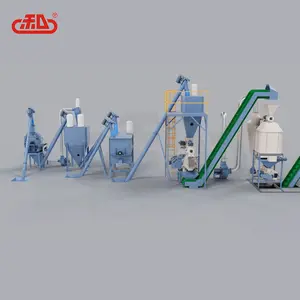 1500kg/h Poultry Livestock Farms Complete Feed Product Making Plant With Factory Price