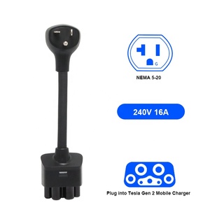 Adaptador 16A 120V NEMA 5-20 para cargador móvil <span class=keywords><strong>Tesla</strong></span> Gen 2 de 10 pulgadas compatible con <span class=keywords><strong>Tesla</strong></span> 3/S/X/Y - Product Image 2