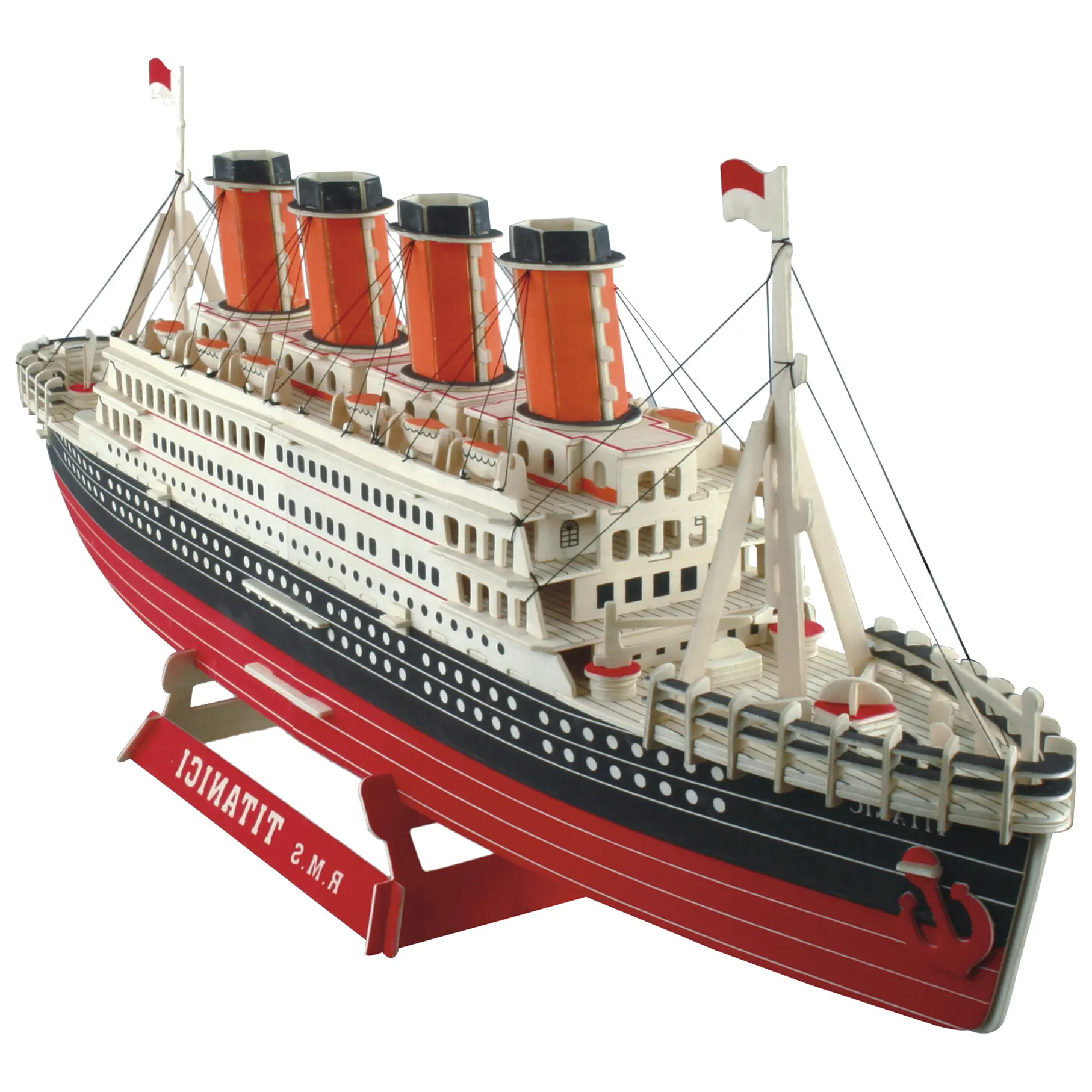 Puzzle 3D en bois en forme de navire Titanic, jouet classique