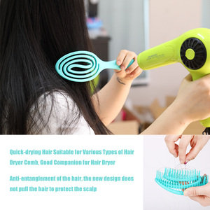 Bonbons <span class=keywords><strong>Brosse</strong></span> Professionnel Ventilateur <span class=keywords><strong>Brosse</strong></span> À Cheveux Anti Tangle Démêlant Cheveux Peigne Pour Cheveux Naturels Styling Brush Mz-004 - Product Image 5