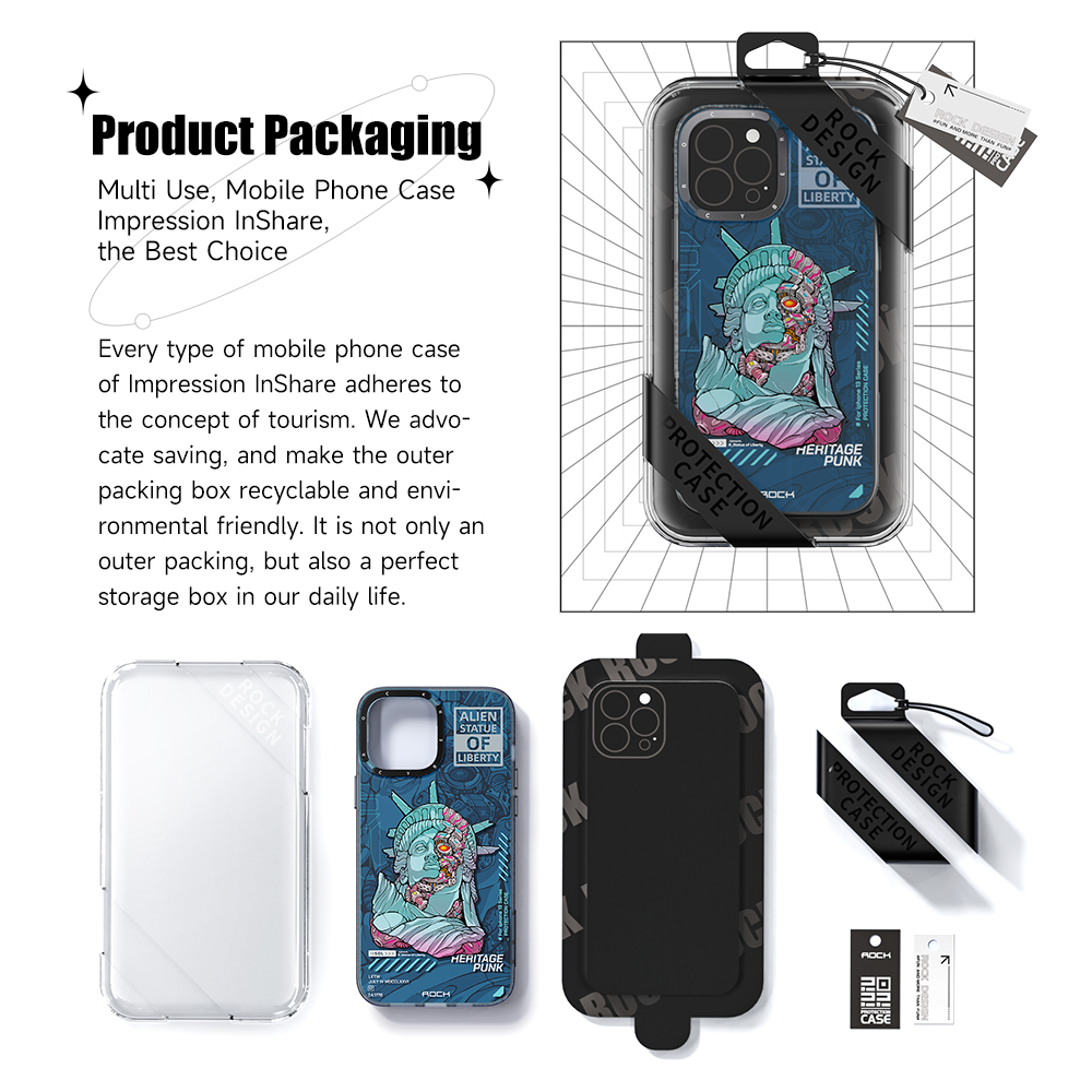 iPhone - ROCK iPhone 13 Mini Waterproof IP68 Case, Punkcase [Clear