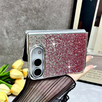 Étui de téléphone élégant et glamour avec strass dégradés, cadre plaqué duo, bracelet perlé en cristal, coque de protection