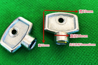 Clé en zinc pour vanne de radiateur de ventilation avec finition nickelée pour cuisine et salle de bain