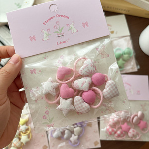 Joli élastique à cheveux fait main pour enfants, motif <span class=keywords><strong>pouce</strong></span>, pour filles - Product Image 6