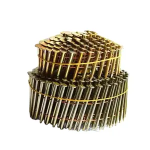 1 1/4 Wire Collated Coil Nails Clavos En Rolos Coil Roofing Nails For USA Market