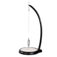 Ornement pendulaire en arc noir pour étagère de salon et bureau, décoration en métal pour la maison et la salle d'étude