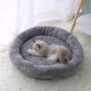 Hot Sale Factory Direct Großhandel 40cm-100cm Plüsch Hunde bett Donuts Rundes Nest Weiches Katzen nest Luxus Flauschiges Haustier bett Katzen zwinger - Product Image 1