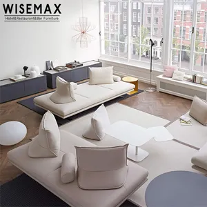 Wisemax家具ミニマルユニークなリビングルーム適切な幅ソフトソファ