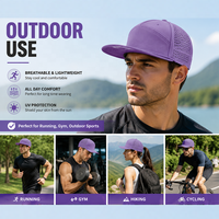 Gorra de Golf Premium de 7 Paneles con Perforaciones Láser, Lavanda, Transpirable, con Cierre a Presión, Equipo Deportivo Profesional