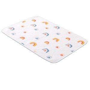 綿100% ベビーベッド防水ベッドシーツソフト折りたたみ式おむつ交換マット幼児用防水交換パッド - Product Image 2