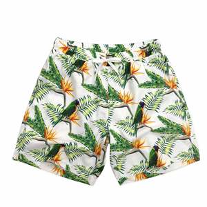 Short de bain pour homme, imprimé flamant rose bleu clair, séchage rapide, cordon de serrage, taille élastique, pour la plage, les voyages et le surf - Product Image 4