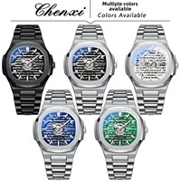 Montre automatique de luxe pour homme avec bracelet en acier inoxydable, montre mécanique de haute qualité, lumineuse et étanche