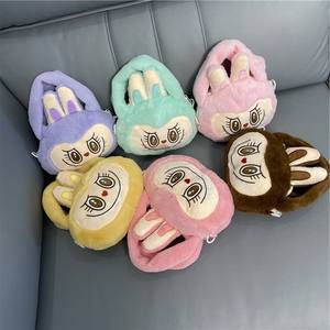 来样定做总部热销可爱6款动漫布布奢华毛绒玩具斜挎包柔软可爱零钱包手机毛绒玩具斜挎包 - Product Image 6