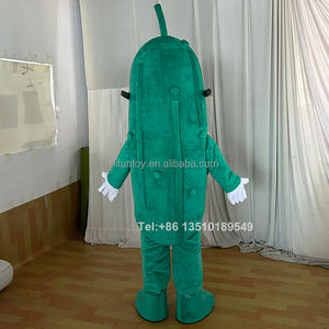 Костюм талисмана из зеленого огурца с солнцезащитными очками - Product Image 2