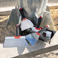Kit de grattoirs à mastic, outils pour plaques de plâtre et peinture, couteaux à plâtrer et à lisser pour le plâtrage, le bricolage et la décoration professionnelle