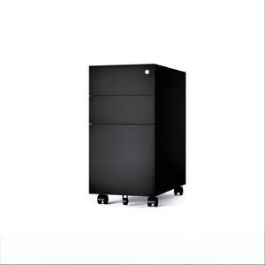 Meuble de rangement mobile à 3 portes <span class=keywords><strong>Gdlt</strong></span>, combinaison de rangement de bureau, armoires à dossiers mobiles à 3 tiroirs - Product Image 2