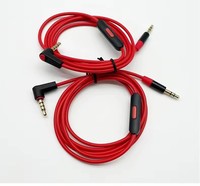 Câble audio 3,5 mm avec micro et télécommande, cordon de remplacement pour casque à angle droit de 90 degrés pour Beats