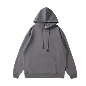 Sweat-shirt à capuche pour homme 100% coton 380GSM, couleur unie, coupe ample, style décontracté et sportif, manches longues raglan - Product Image 1