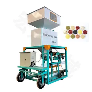 Machine de pesage de grain verticale de remplissage automatique 15-60 KG machine d'emballage de grains de café de granulés de biomasse