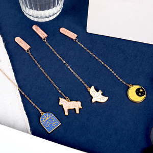 Ownday 101353 Kim Loại Đóng Chai Tùy Chỉnh Men 12 Chòm Sao Giấy Clip Bookmarks - Product Image 2