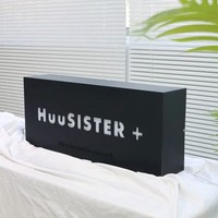 Boîte à lumière à tambour de conception personnalisée, métal creux peint au laser avec LED, lettres en acrylique pour application en extérieur