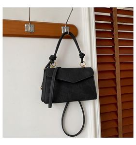 Wholesale Fashion High Quantity Solid PU Leather <b>Square</b> <b>Adjustable</b> Strap Crossbody Shoulder Bag Lady Vintage Tote Bag - Product Image 4