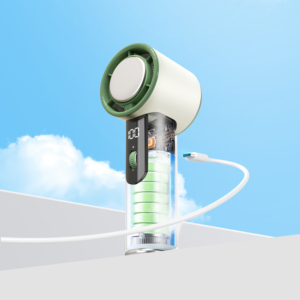 Ventilateur portable haute vitesse sans pales, affichage numérique, puissant, en plastique, pliable, pour voiture - Vente chaude usine - Product Image 3