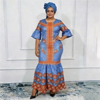 Robes longues de soirée africaines grande taille pour femmes 2026 – Nouvelle robe de luxe brodée Bazin élégante pour mariage musulman turc