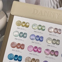 Danny Coll Gel pour ongles œil de chat Vernis gel magnétique UV Marque privée 35 couleurs Ensemble de vernis à ongles gel œil de chat