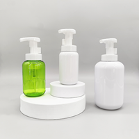 Bouteilles rondes Boston de 150 ml et 500 ml avec pompe à mousse pour gel douche, lotion, soins de la peau, emballage pour soins de la peau