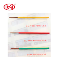 Großhandel 1,0mm/2,5mm 750V Einadriges Massivkupfer PVC-Isoliertes Rot/Schwarz/Gelb Elektrokabel 100m für Hausbau