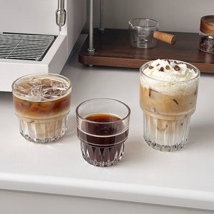 Tazza in Vetro Impilabile per Caffè, Latte Freddo Americano, Succhi e Dessert, Stile Australiano - Product Image 5