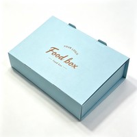 Boîte d'emballage alimentaire haut de gamme pour noix avec séparateur, boîte à biscuits, desserts, pâtisseries, donuts avec compartiment à sauce