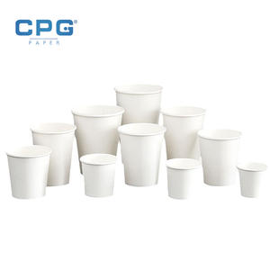Vasos de Papel Desechables de Grado Alimenticio con Certificación FSC, Impresos con Logotipo Personalizado, de 8oz y 12oz, Vasos de Papel para Café de Pared Simple, Venta al Por Mayor Premium - Product Image 1