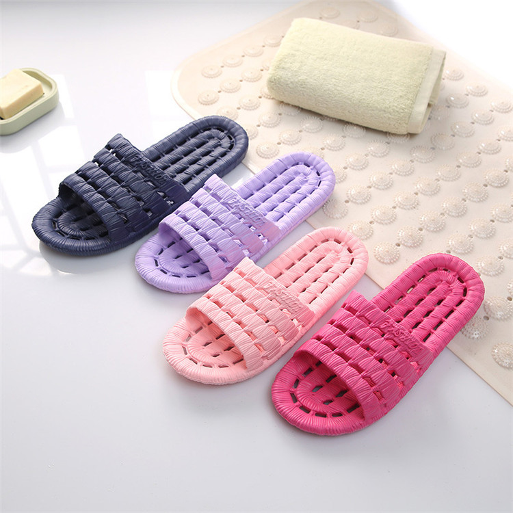 Summer Sandals Bathroom Bath Non-slip Memory Foam Slippers Water Leaking Women House Slippers
