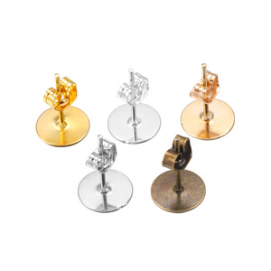 Metal Butterfly <b>Earring</b> <b>Posts</b> And Studs Set For Jewelry Making KC Gold Antique Bronze Silver Plated Iron Findings - Product Image 2