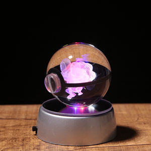 ลูกบอลคริสตัลเลเซอร์ 3 มิติ ขนาด 50 มม. 80 มม. ลายโปเกบอล ฟรอเกะ สำหรับเด็ก - Product Image 3