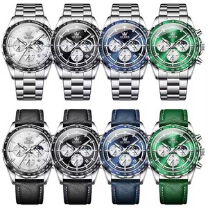 OLEVS 2945 Orologio da Uomo di Alta Qualità, Orologio al Quarzo con Data Impermeabile, Lancette Luminose, Cronografo, Orologio da Polso Maschile Business - Product Image 3