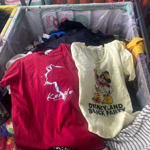 เสื้อยืดผู้หญิงดีไซน์เกาหลีขายส่ง น้ำหนัก 100 กก. เสื้อผ้าฝ้ายมือสองสำหรับผู้หญิง เสื้อผ้าสีสันสดใสสำหรับผู้หญิง - Product Image 4