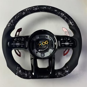Volant <span class=keywords><strong>sport</strong></span> noir en cuir personnalisé et fibre de carbone forgée DOS pour <span class=keywords><strong>Mercedes</strong></span> Benz Classe C GLC <span class=keywords><strong>GLA</strong></span> W204 W205 W212 W213 - Product Image 6